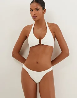 ViX Paula Hermanny Dune Fany Full Bikini Pant - White Discount