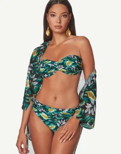 Roidal Japan Underwired Ruched Bandeau Bikini Set Fashion
