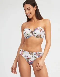 Nuria Ferrer Jasmine Bandeau Bikini Top - White Floral Online