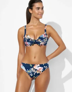 Lidea Lush Delight Bikini Pant - Hibiscus Indigo Outlet