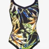 Charmline Midnight Sounds Moulded Swimsuit - Ethno Jungle Hot