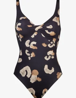 Maryan Mehlhorn Abstraction Twist Front Swimsuit Best