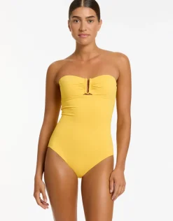 Jets Alessia Bandeau Swimsuit - Sunflower New
