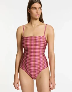 Jets Alessia Geo Minimal Tank Swimsuit - Peony Discount