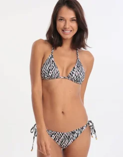Jo Severin Alicia Ring Tri Bikini Top - Abstract Outlet