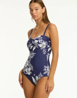 Sea Level Aloha Mid Bikini Pant - French Navy Outlet