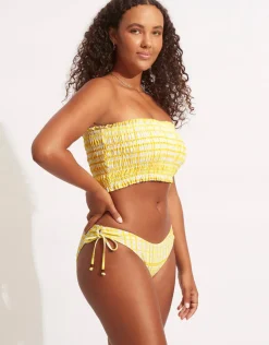 Seafolly Amalfi check loop side hipster bikini pant Clearance