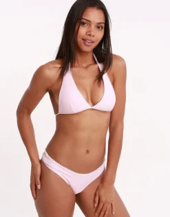 Heidi Klein Amelia Island Pom Pom Hipster Bikini Bottom - Light Pink Fashion