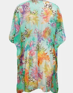 Charmline Aquarius Fantasy Beach Tunic - Aqua Outlet