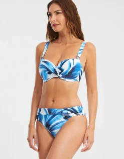 Nuria Ferrer Azura Underwired Balcony Bikini Top - Blue and White Online