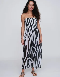 Pia Rossini Bali Maxi Dress - Black and White Outlet