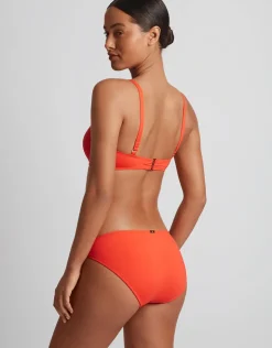 Lauren Ralph Lauren Beach Club Solids Macrame Ring Bikini Pant - Persimmon Online