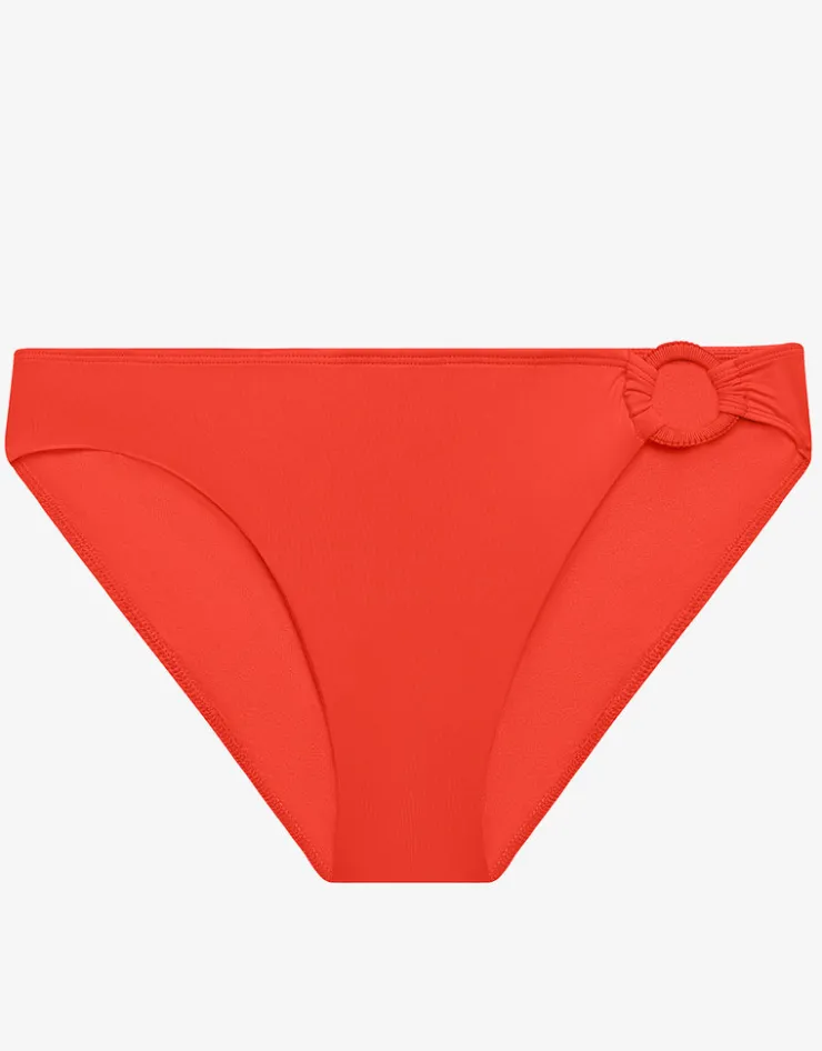 Lauren Ralph Lauren Beach Club Solids Macrame Ring Bikini Pant - Persimmon Online