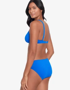 Lauren Ralph Lauren Beach Club Solids Ring OTS Bikini Top - Royal Blue Outlet