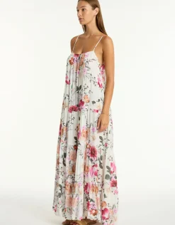 Sea Level Belle Tiered Maxi Sundress - Coconut Outlet