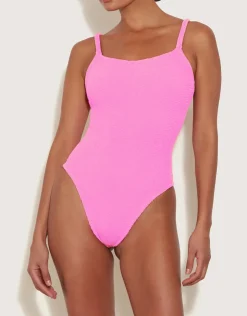 Hunza G Bette Swimsuit - Bubblegum Pink New