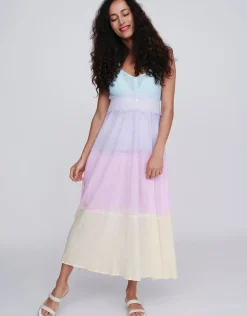 Pia Rossini Biarritz Maxi Dress - Pastels Hot