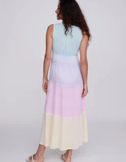Pia Rossini Biarritz Maxi Dress - Pastels Hot