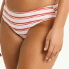Sea Level Biarritz Mid Bikini Pant - White and Red Stripe Online