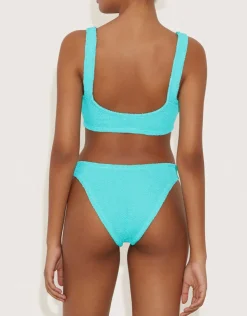Hunza G Bonnie Bikini Set - Aqua Hot