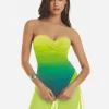 Roidal Brasil Ruched Twist Bandeau Swimsuit - Lima New