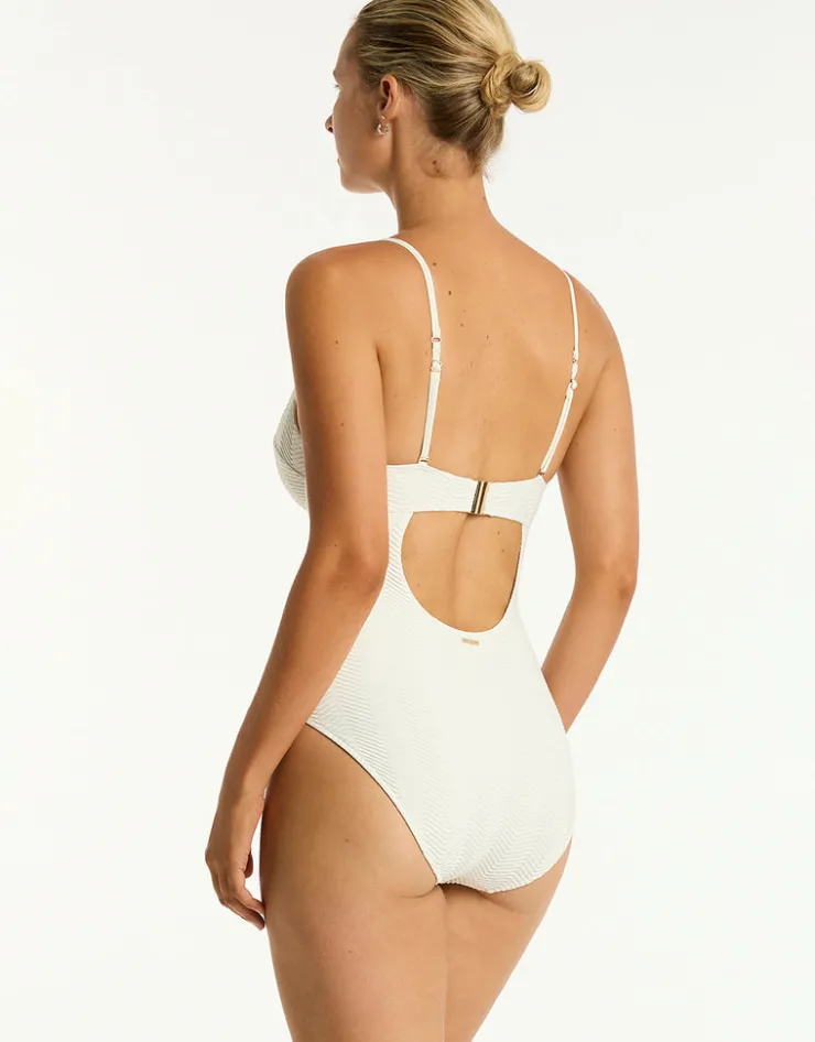 Sea Level Caracus Balconette Bra Swimsuit - Coconut Best