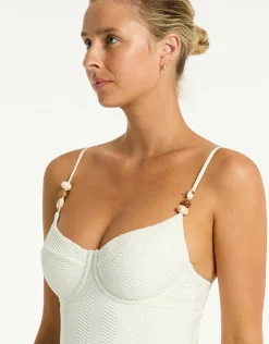 Sea Level Caracus Balconette Bra Swimsuit - Coconut Best