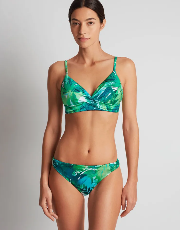 Lauren Ralph Lauren Cartago Palms Twist Side Tab Hipster Bikini Pant - Multi Outlet