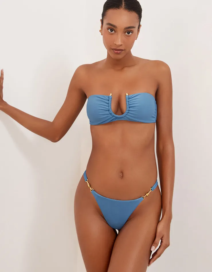 ViX Paula Hermanny Cave Cora Cheeky Bikini Pant - Blue Hot