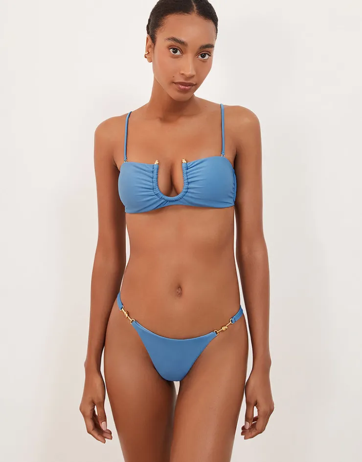 ViX Paula Hermanny Cave Cora Cheeky Bikini Pant - Blue Hot