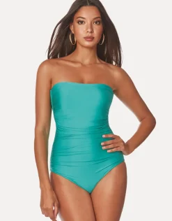 Roidal Ceylan Bandeau Swimsuit - Aqua New