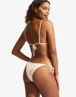 Seafolly Chiara Slide Tri Bikini Top - Ecru Best