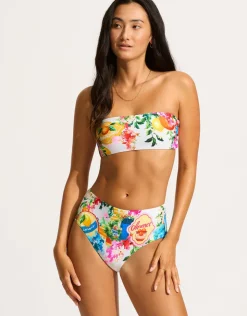 Seafolly Ciao Bella High Waisted Bikini Pant - White Best