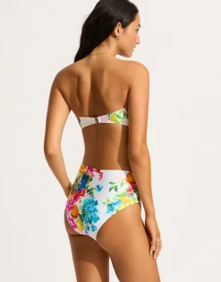 Seafolly Ciao Bella High Waisted Bikini Pant - White Best