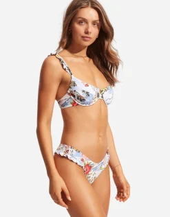 Seafolly Coast to Coast High Cut Rio Bikini Pant - Powder Blue Best