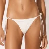 Watercult Coastal Daydream Tie Side Bikini Pant - White Scallop Fashion