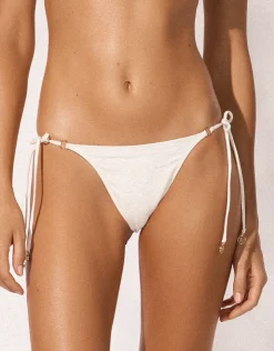 Watercult Coastal Daydream Tie Side Bikini Pant - White Scallop Fashion