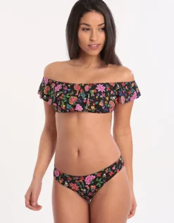Banana Moon Cocobella Tolvo Off The Shoulder Bikini Top - Black Hot