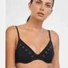 Maryan Mehlhorn Code Underwired Bikini Top - Black Hot