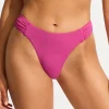 Seafolly Collective High Leg Ruched Side Bikini Pant - Hot Pink Sale