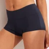 Seafolly Collective Roll Top Boyleg Bikini Pant - Black Hot