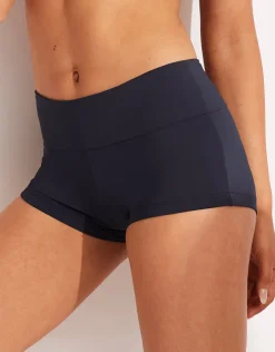 Seafolly Collective Roll Top Boyleg Bikini Pant - Black Hot