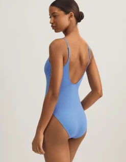 Polo Ralph Lauren Color Shop Kennedy Swimsuit - Periwinkle New