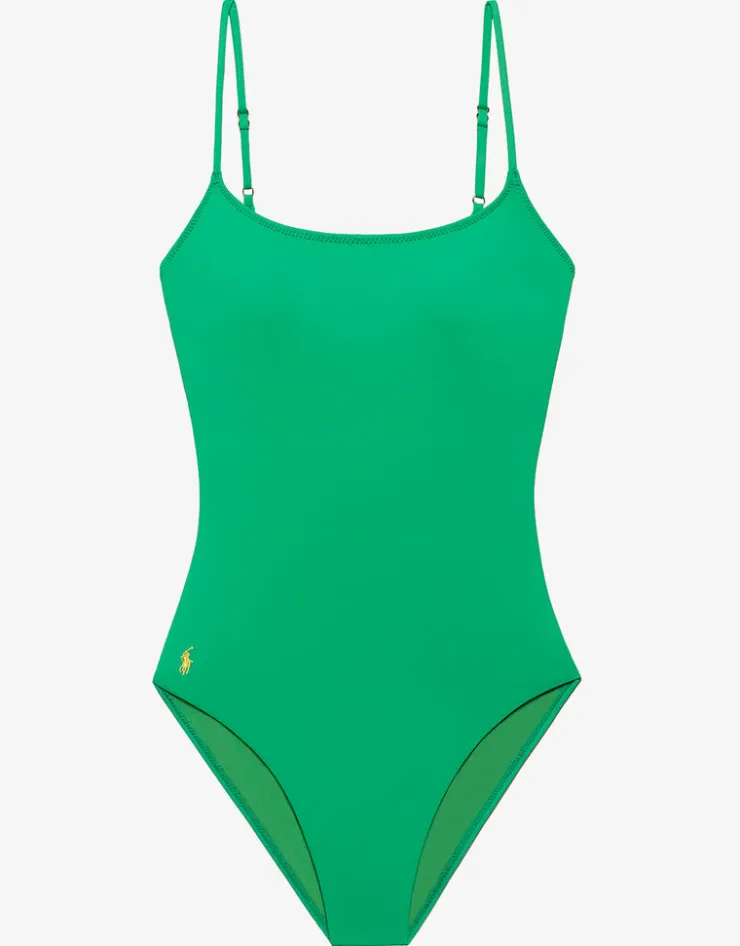 Polo Ralph Lauren Color Shop Kennedy Swimsuit - Aloe Hot