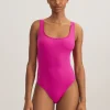 Polo Ralph Lauren Color Shop Martinique Swimsuit - Hot Pink New