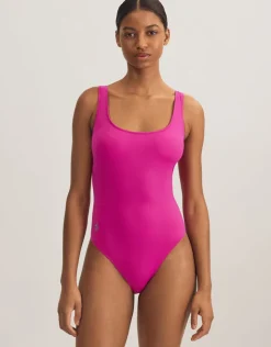 Polo Ralph Lauren Color Shop Martinique Swimsuit - Hot Pink New