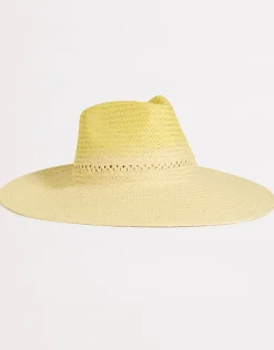 Seafolly Colour Crush Wide Brim Hat - Citrus Online
