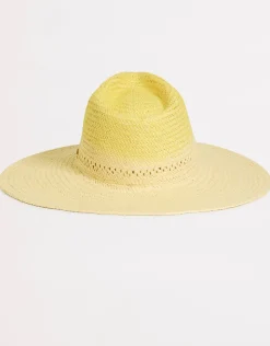 Seafolly Colour Crush Wide Brim Hat - Citrus Online