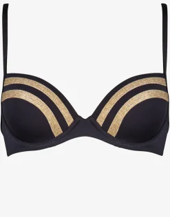 Maryan Mehlhorn Construction Moulded Underwired Bikini Top - Black Online