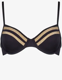 Maryan Mehlhorn Construction Underwired Bikini Top - Black Sale